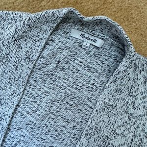 MADEWELL - Marled Cardigan Sweater with Slit Hip Detail
